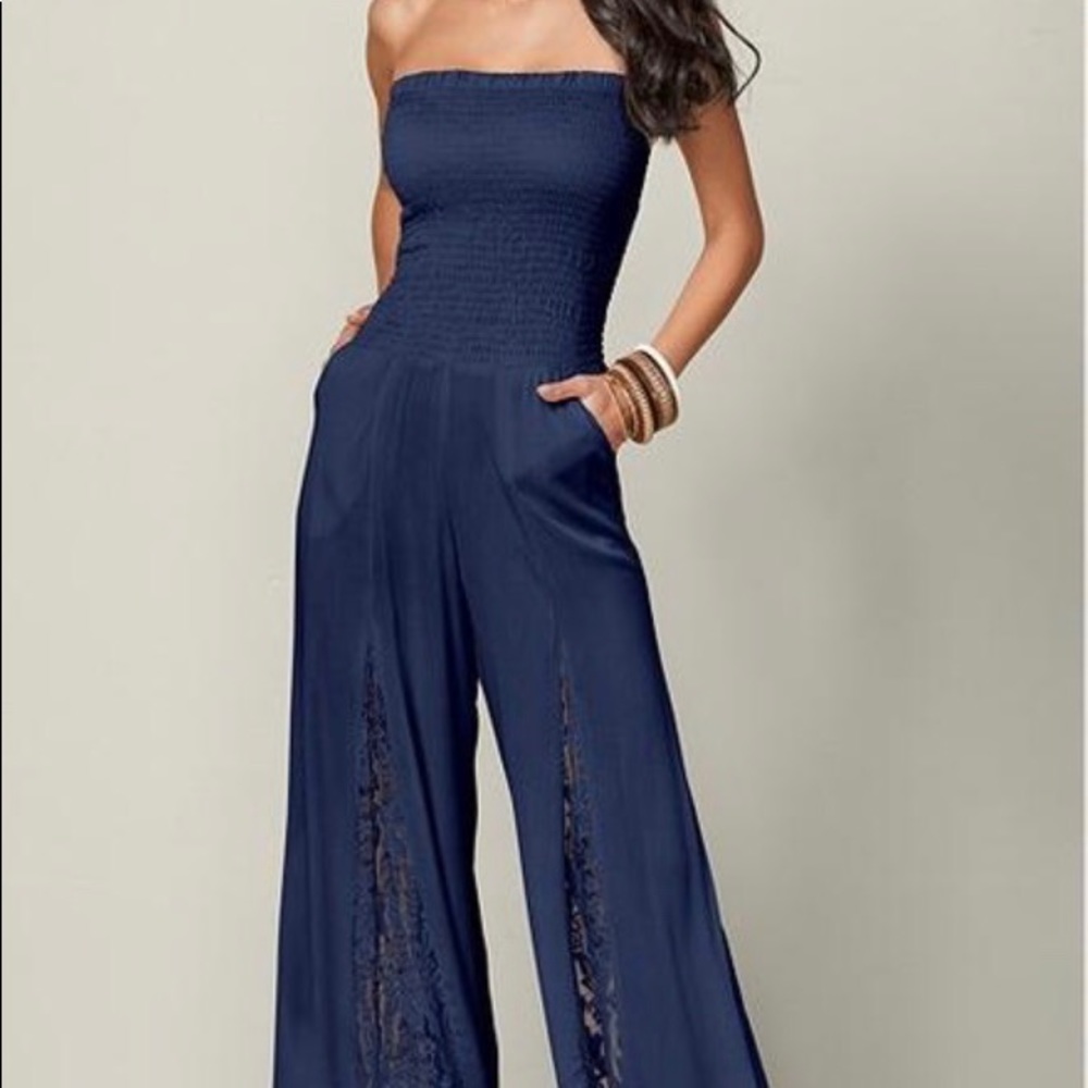 Blue jumpsuit